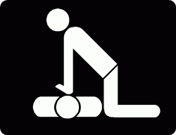 icon showing CPR demonstration